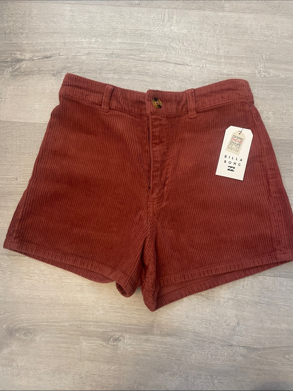 Billabong Free Fall Corduroy High-Rise Shorts